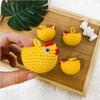 Милые плетеные вручную украшения в виде уток, излучающие положительную энергию, вязаные крючком плюшевые шерстяные куклы-утята ручной работы, декор для дома, комнаты, подарок для рождественской вечеринки