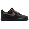 Nike Кроссовки Air Force 1 Устойчивые к истиранию Увеличивающие рост Низкие Скейтбордические Обувь Унисекс Черный Белый Коричневый CW2288-001(Команда577-)