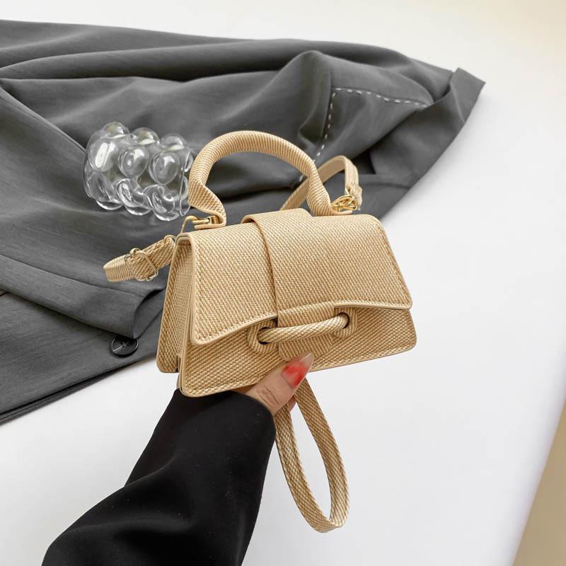 Популярная модная мини-сумочка новая однотонная с высокой текстурой женская сумка через плечо