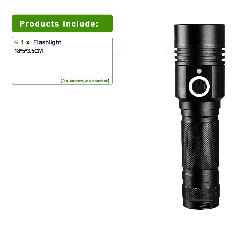 Портативный фонарик Super XHP100 Magnet Torch Long Shot 500M USB перезаряжаемый фонарь Zoomable Flash Light водонепроницаемый фонарь