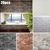 10/20 шт. плитка кирпичная стена стикер самоклеящиеся 3D пенопластовые панели обои художественный декор