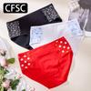CFSC Women's Large Size Underwear  Underwear Simple Printed Underwear