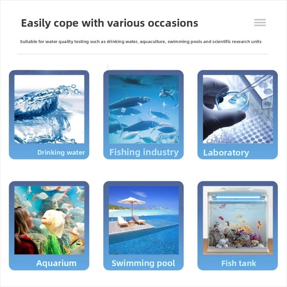 Backlit Display Water Quality Test Pen Multi-Parameter PH Meter Water Testing