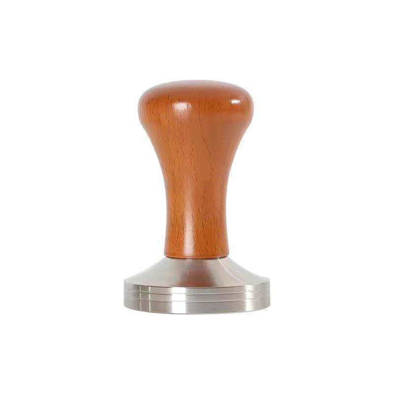 Темпер для кофе из нержавеющей стали 304, красный гуйбао, цельное плоское дно, резьба, 51/58 мм