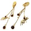 [P4632] - Golden Brown 'Tinker Bell' Designer Clips - 85x20 Mm