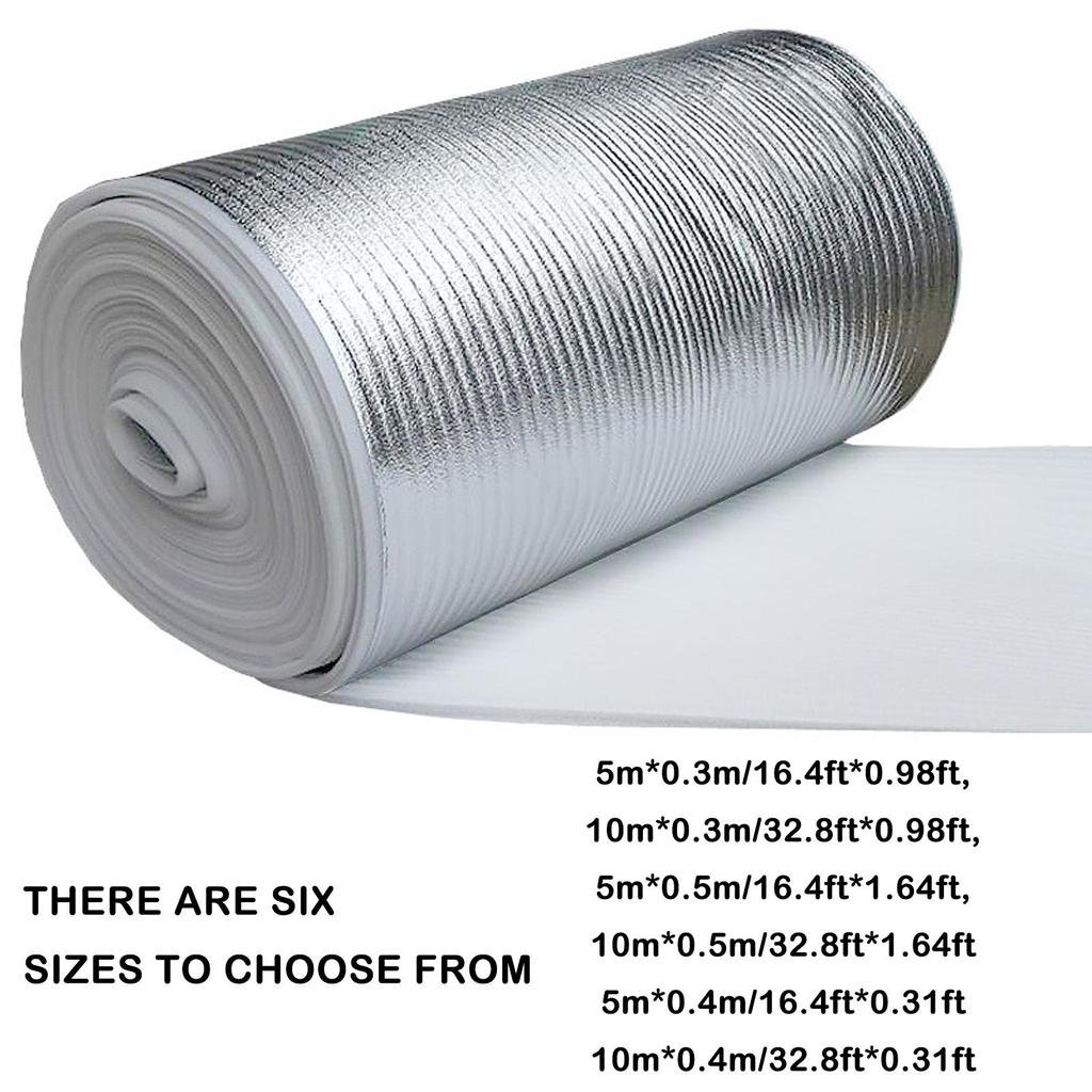1 рулон радиатора светоотражающая пленка настенная теплоизоляция тепловая для дома алюминиевая пленка 0.5/0.4/L4F2