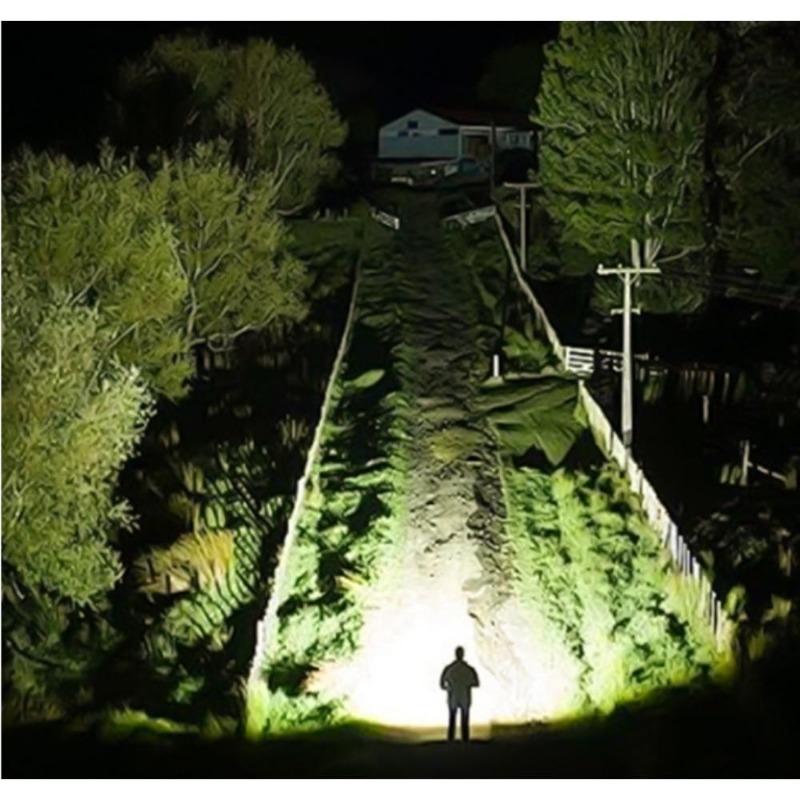 10000LM Белый лазерный фонарь TYPE-C перезаряжаемый военный тактический масштабируемый портативный светодиодный походный поисковый прожектор