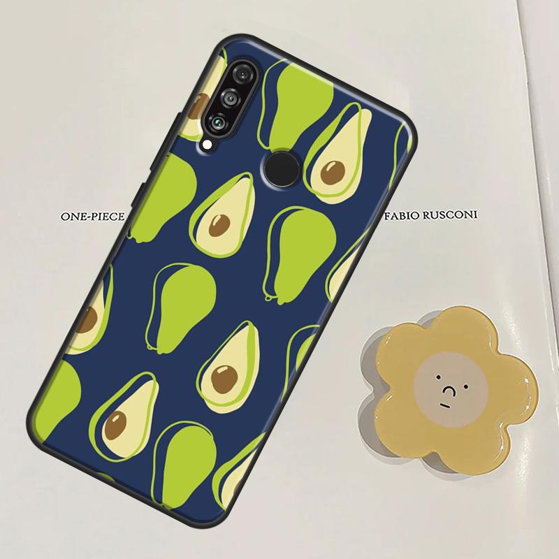 СМЕШНОЙ АВОКАДО Улыбка ШУТКА Для Huawei Nova Y60 Y70 Y90 Y61 Y91 3i 7i 8i 11i Nova 9 10 SE 11 Pro P20 P40 P30 Lite Чехол