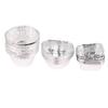 10Pcs Aluminum Foil Mold Mini Egg Tart Cases Cake Cups Tin Pie Trays Mold
