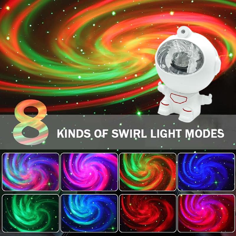 Галактический проектор, светодиодный ночник, лампа со звездой астронавта для дома, декоративная спальня, подарок для детей