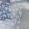 3D Хрустальные Алмазные Банты Наклейки для Маникюра - Лазерные Высококачественные Полупрозрачные DIY Декор