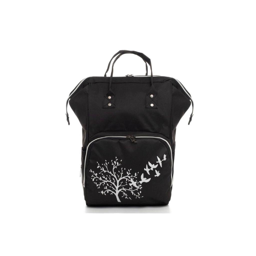 Черно-серый рюкзак для ухода за мамой и ребенком с бутылочкой-термосом, водонепроницаемая коляска с вешалкой