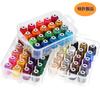 Новая нить Brothread60 Brother Color 500M для швейной машины и вышивки с прозрачным пластиковым контейнером для хранения для вышивальных машин