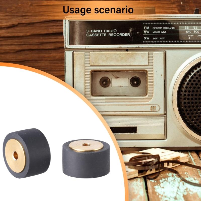 11.8x7x6.5мм/11.8x8x6.5мм Прижимной ролик для магнитофона Медь Резина Подшипник Лента Шкив Лентопротяжный механизм Колесо