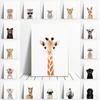 Giraffe Panda Elephant Canvas Poster For Child Nursery Wall Art Picture Print Animal Canvas Painting Nordic Kid Baby Bedroom Art