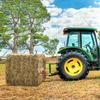 Pair Hay Spear 39" Bale Spear 3000 lbs Capacity, Bale Spike Quick Attach Square Hay Bale Spears 1 3/4", Red Coated Bale Forks, Bale Hay Spike with Hex