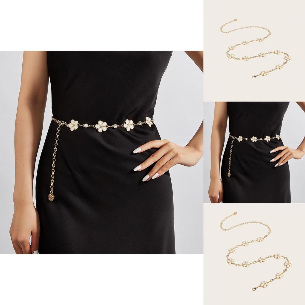 Летняя Цветочная Металлическая Поясная Цепочка Аксессуар Для Женской Моды