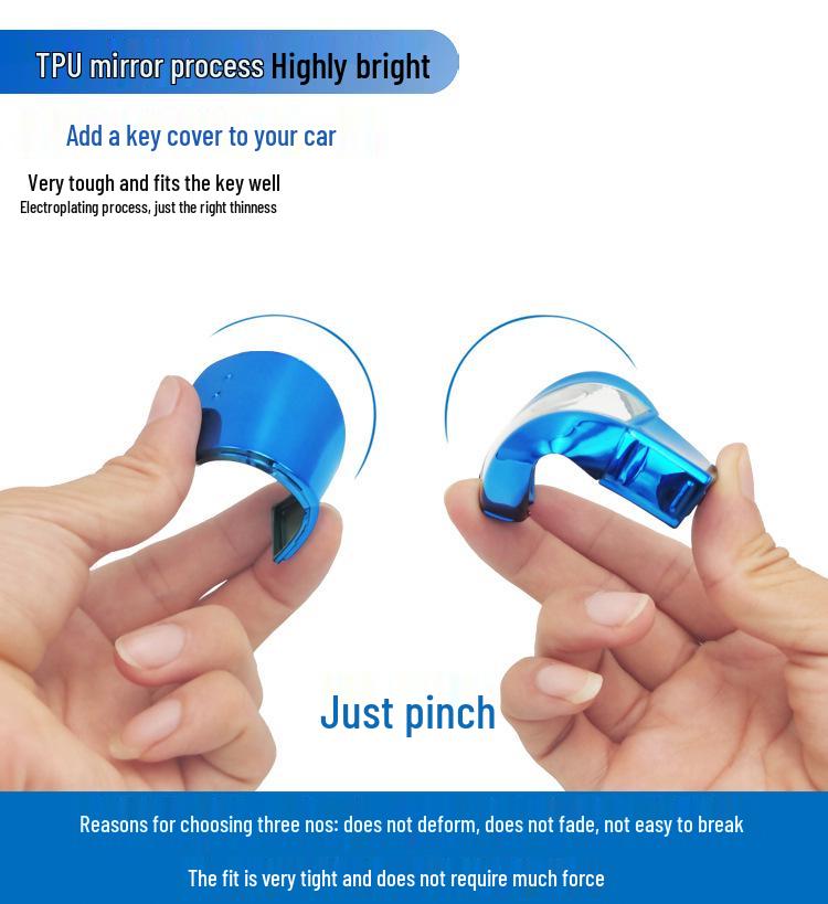 Мягкий чехол из ТПУ, полностью закрывающий смарт-ключ Mercedes