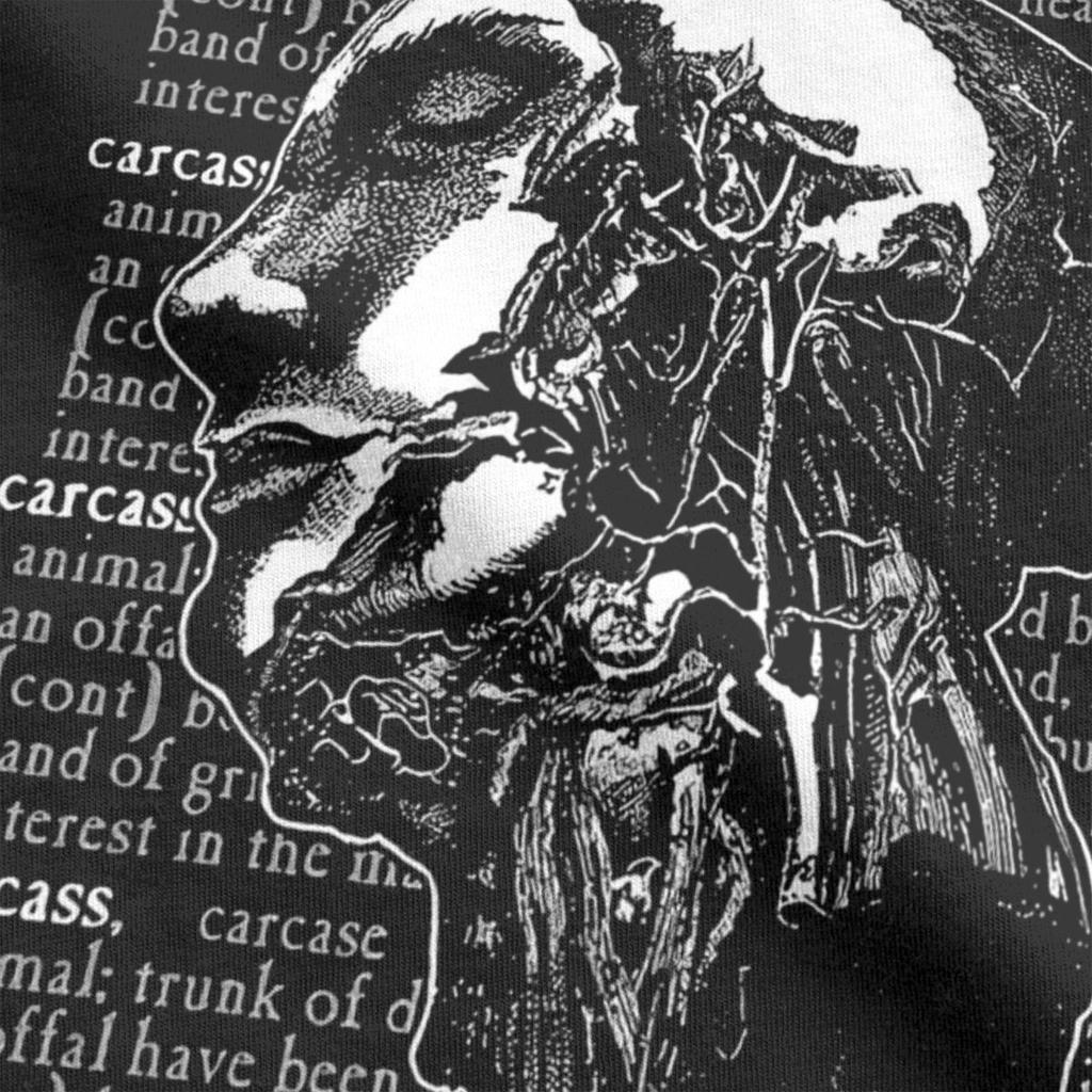 Мужские футболки Carcass Novelty 100% Cotton Tee Shirt Short Sleeve T Shirt Crewneck Tops Gift Idea