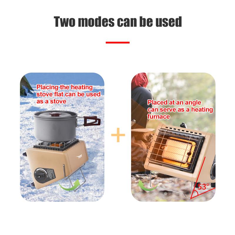 BRS-H23 Портативный обогреватель для палатки 1500 Вт, уличный бутановый обогреватель с регулирующим клапаном, инфракрасный обогреватель для террасы для кемпинга зимой