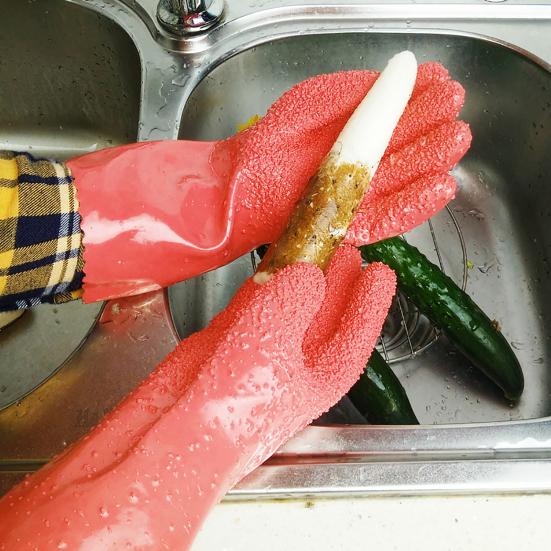 1 пара нескользящих перчаток для пилинга с матовыми частицами, эмульсия, перчатки для чистки овощей, перчатки для чистки картофеля, кухонные инструменты