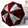 1 шт. Зонт Resident Evil Umbrella Corporation с автоматическим открытием/закрытием, 8 ребер, железный каркас, компактный складной зонт, всесезонный портативный зонт для путешествий, поездок на работу