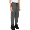 Y-3 Однотонные повседневные брюки средней посадки на кулиске с манжетами Мужские низы Серый JE3432