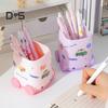 Desk Pen Holder Cartoon Vehicle Shape Pencil Holder Multi-functional Desktop Makeup Brush Organizer for Home School Office