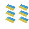 10 комплектов ручных флагов Украины из полиэстера, устойчивых к выцветанию, мини-легкие ручные флаги Украины