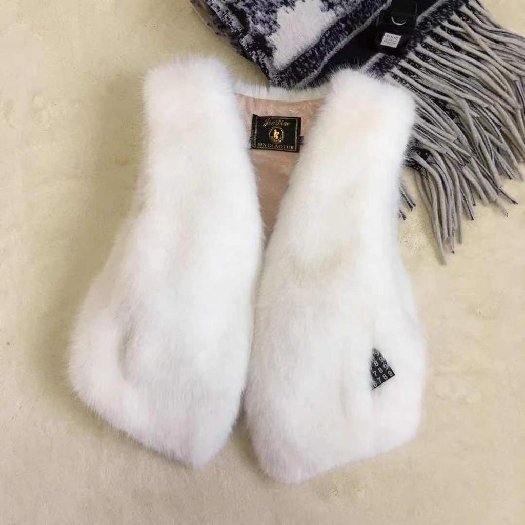 Осенне-зимние модели жилета из искусственного меха лисы, короткий женский, аутентичный, мужской, рождественский красный, маленький человек, маленький аромат