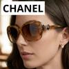 Used CHANEL Sunglasses Coco Mark Ribbon 5170-A Tortoiseshell