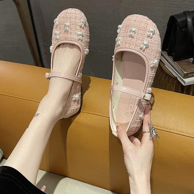 Круглая головка, простые, маленькие, ароматные, стильные, нежные туфли Мэри Джейн, женские, новинка весны 2025 года, французские туфли с юбкой, неглубокое горлышко, одинарные туфли