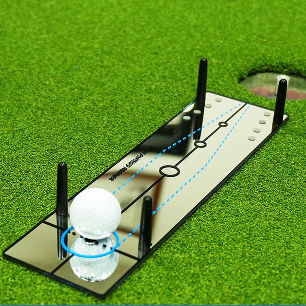Golf Putting Alignment Mirror Portable Putting Aid Putting Mirror Training Aid Acrylic Golf Putting Mirror