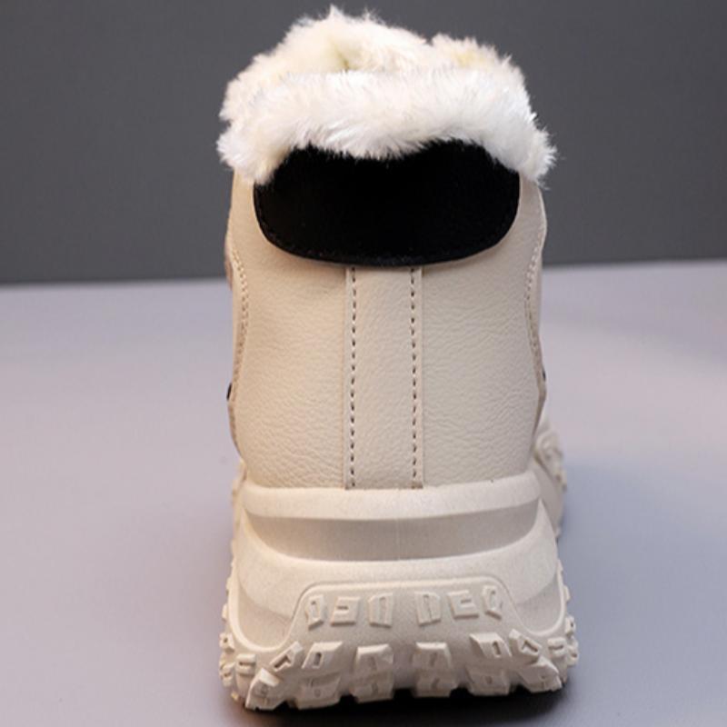 New Winter Fleece-lined Thickened Sneakers Soft Bottom Warm Keeping Women's Cotton Shoes