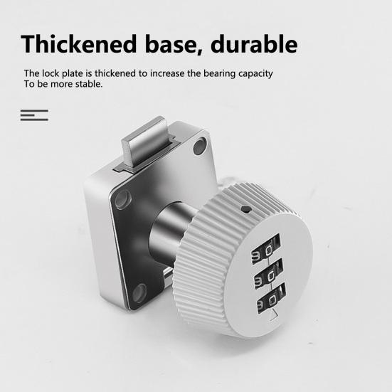 1 комплект кодового замка, 3-значный пароль, противоугонное оборудование для защиты дверей почтового ящика, двери шкафа, дома