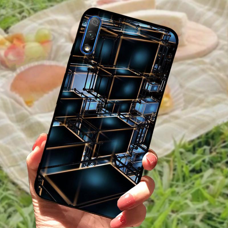 Чехол-бампер для Honor 9X Cover Honor9X Китай Силиконовый Мягкий Мраморный Черный Funda Coque для Huawei Honor 9X Pro Полностью Защитный