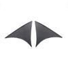 1 Pair Carbon Fiber Rear Window Spoiler Wing Decoration For Mazda 3 2014 2015 16