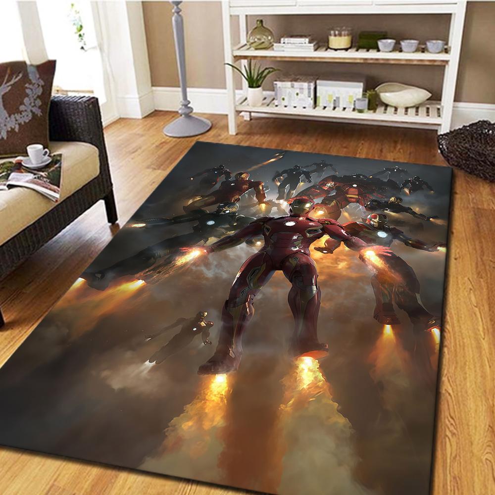 Iron Man Bedroom Carpet, Digital Printing Floor Rug, Home Decor Movie Mat, Living Room Play Mat -HYQ37