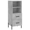 VidaXL Buffet Concrete Grey 34.5x34x90 Cm Engineered Wood 828680