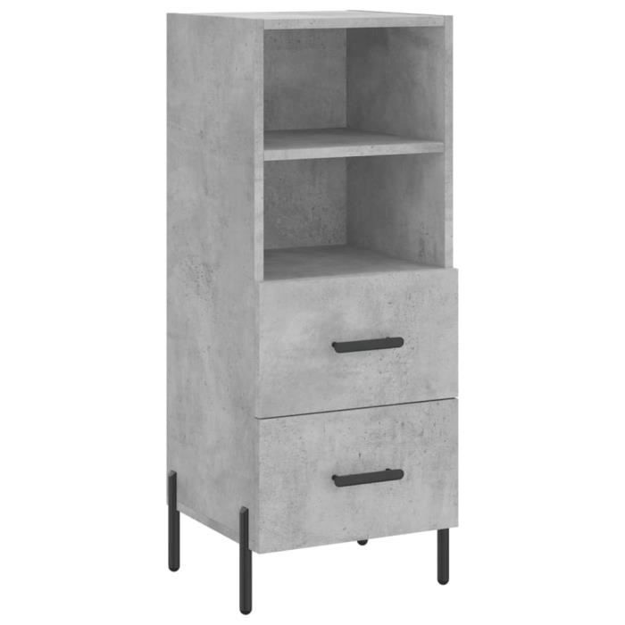 VidaXL Buffet Concrete Grey 34.5x34x90 Cm Engineered Wood 828680