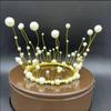 Изысканный торт выпечка декоративная невеста Eurostyle сплав кружева корона день рождения аксессуары королева большая круглая тиара торт топпер