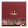 Coach Klare 22 Logo Print Snap Closure Coated Canvas Crossbody Shoulder Bag Small Women bags Burgundy CY689-IMTAM