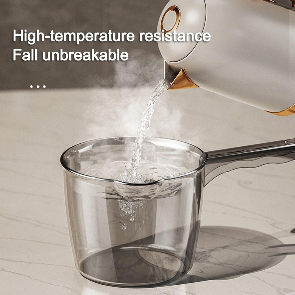 Plastic Water Dipper Long Handle Transprent Washing Scoop Fashion Bathroom Kitchen Gadget