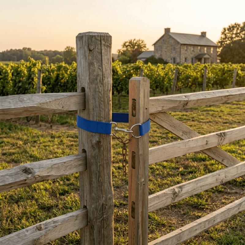 Simple Markumen lock, simple ranch gate latch, single-ring lasso rope latch door latch, horse pen fence fixation