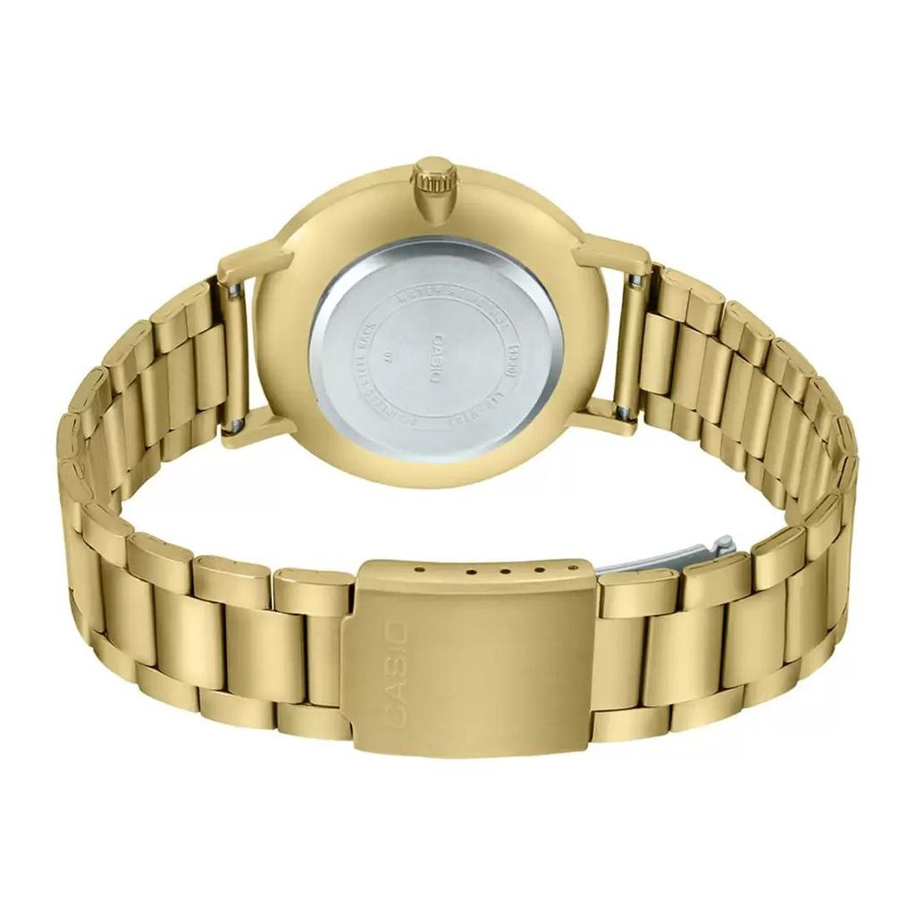 Аналоговые золотистые мужские часы, Gold Analog Men's Watch,  Casio