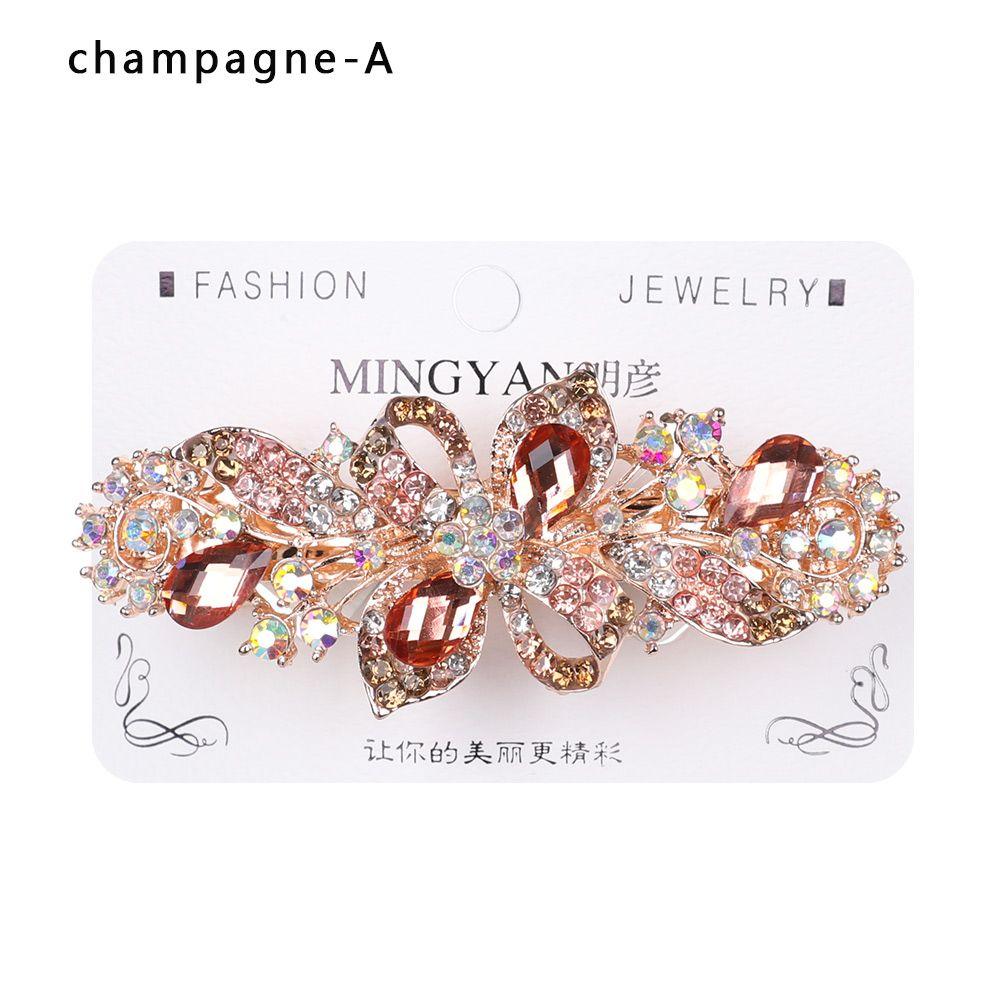 Аксессуары для головных уборов Диадема Цветочные заколки Держатель для конского хвоста Головной убор Кристаллическая заколка для волос