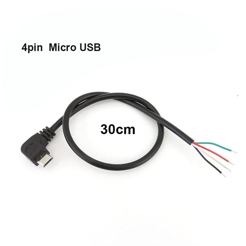 Ремонт своими руками USB-разъем для провода 4pin/2pin Micro USB 2.0 A Угловая головка разъема типа C удлинительный кабель