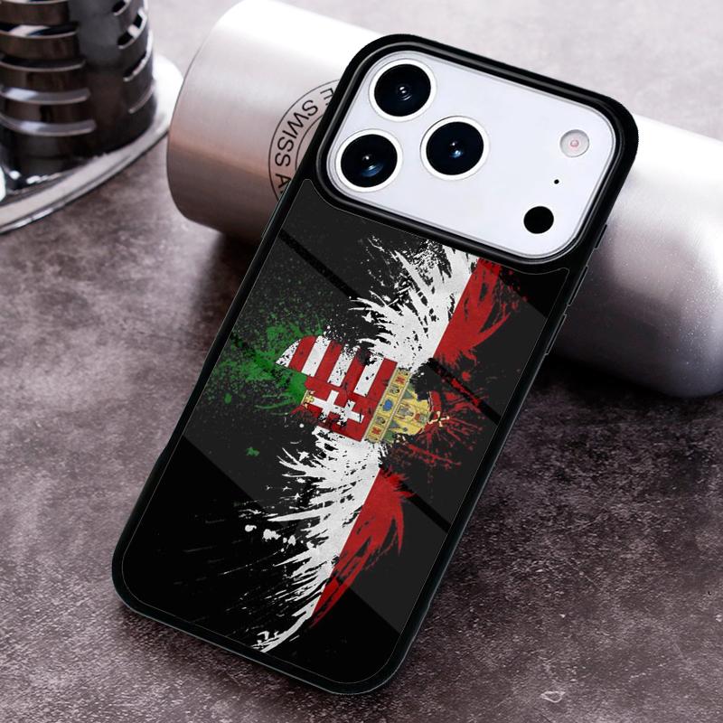 Чехол для телефона с флагом Венгрии для iPhone 17 16 15 Pro Max Air 14 13 12 11 Plus Ударопрочный чехол