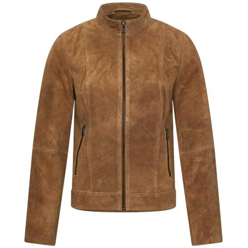Elle Womens/Ladies Moto Suede Jacket