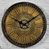 Настенные часы из дерева и латуни ручной работы / 12 дюймов (30 см) / Чистая латунь